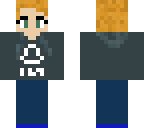 girl w/ short blonde hair + hoodie