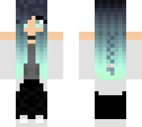 girl with blue hair idek lol