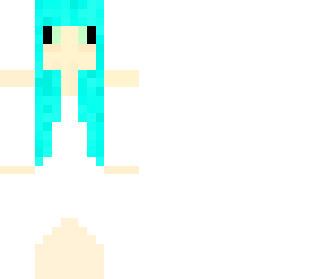 aqua hair girl