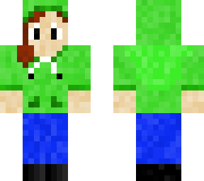 green hooded girl