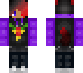 my skin with a parrot hoodie