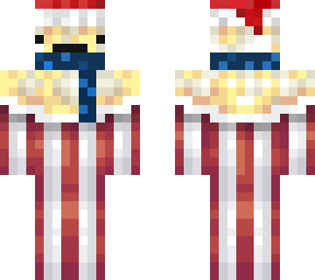popcorn santa scarf