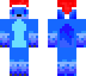xmas blue fox