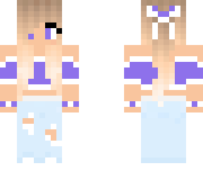 purple crop top girl