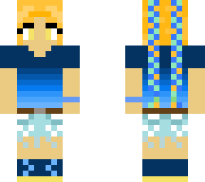 blue braided hair girl