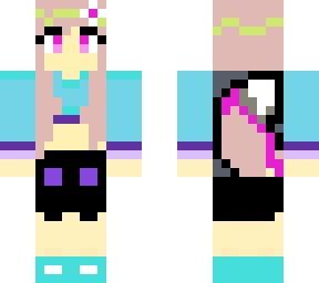 pink wolf girl