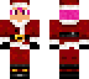 purple hair santa