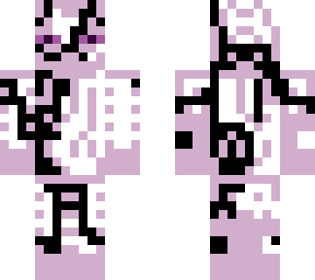 Corrupted white enderman | Minecraft Skin