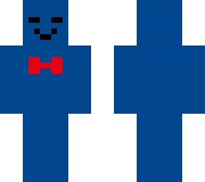 fancy blue man (frontwards)