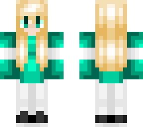 girl with teal shirt
