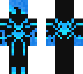 blue haird spiderman (with water fist) my brothers skin