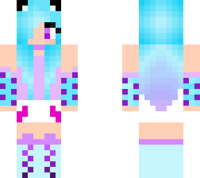 blue haired girl