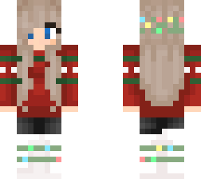 christmas girl blue eyes