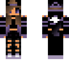 purple wolf tomboy girl