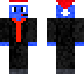 blue guy in a suit