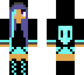 galaxy colored girl skin
