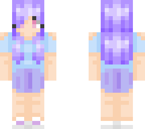 pastel blue and purple girl