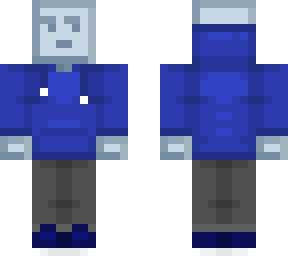 blue guy blue hood
