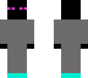 enderman in gray ninja suit
