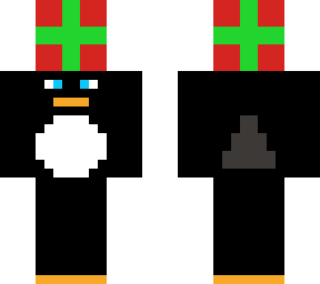 penguin holding present
