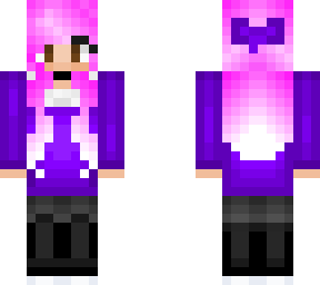 pink hair christmas skin