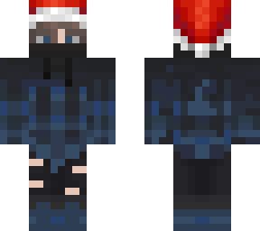 bedwars skin (christmas, recolor: blue)
