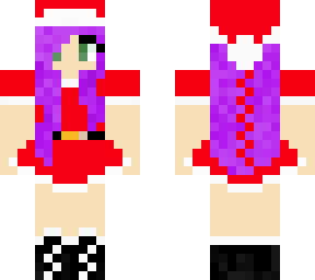mrs. claus with purple hair
