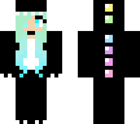pastel goth rainbow dino