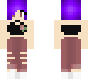 purple hair girl
