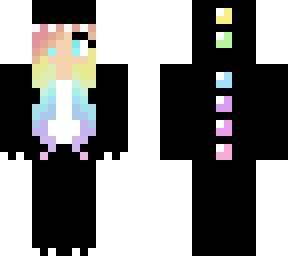 rainbow pastel goth dino