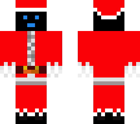 blue/red black santa