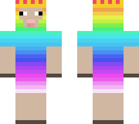 rainbow sheep with crown