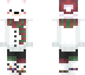 bear in a snowman sweater