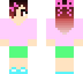 i shaded my hair and i put bows in my hair!