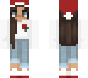 rose girl santa edit (santa hat)