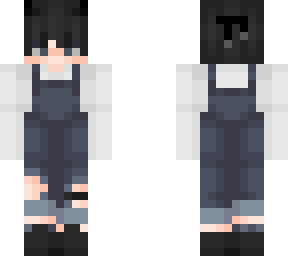 dark blue overalls