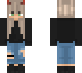 fixed version of devil chibi girl (not lines)