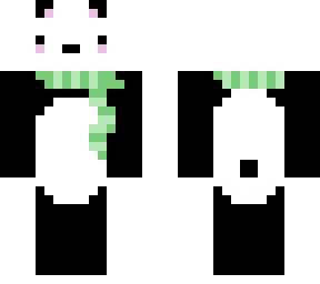 green scarfed panda- cute