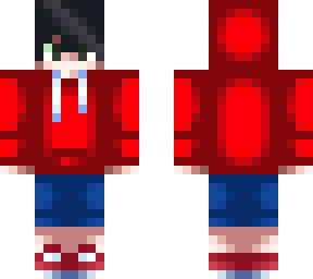 red hoodie