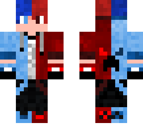 a red and blue kid