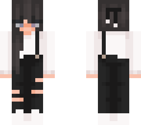 black overall girl