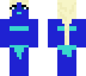 blue alien girl