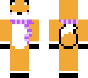 purple scarfed fox- cute
