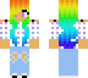 cute casual rainbow girl