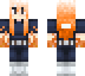 fire girl mincraft skin
