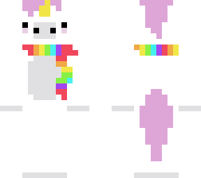 rainbow scarfed unicorn- cute