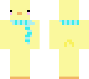 turquoise scarfed duck- cute
