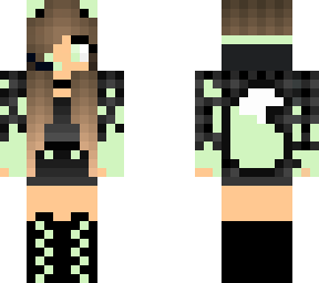 lime baby greeen fox gamer girl