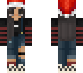 santa hat with overalls