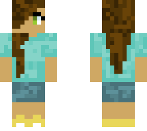 aqua shirt girl